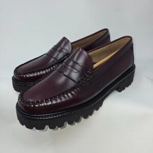 G.H. Bass Whitney Super Lug Weejuns® Penny Loafer in Wine, Size 8.5, New